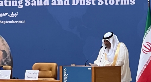 السعودية تشارك في المؤتمر الدولي لمكافحة العواصف الرملية بطهران
