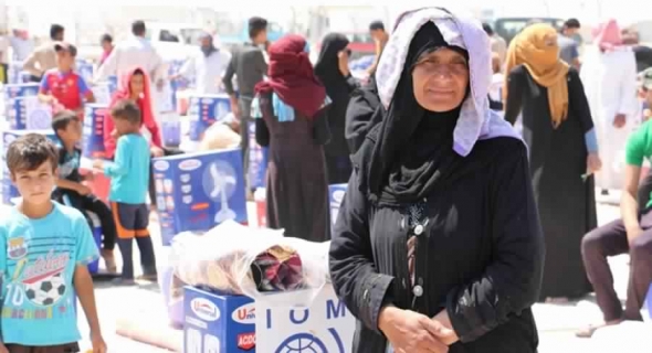 المنظمة الدولیة للھجرة توفر الرعایة الطبیة للنازحين مؤخرا من غرب الأنبار