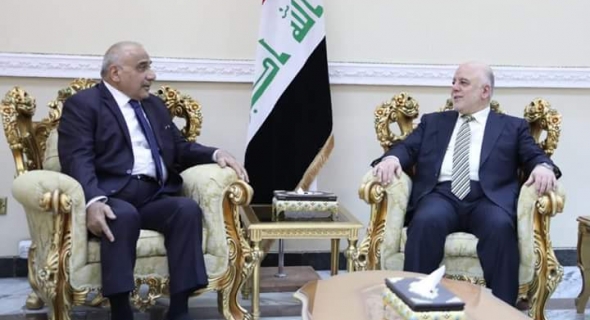 رئيس مجلس الوزراء العراقي المكلف يبحث مع “العبادي” تشكيل الحكومة المقبلة