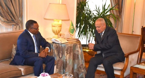“أبو الغيط” يستقبل وزير الدولة بوزارة الخارجية السودانية