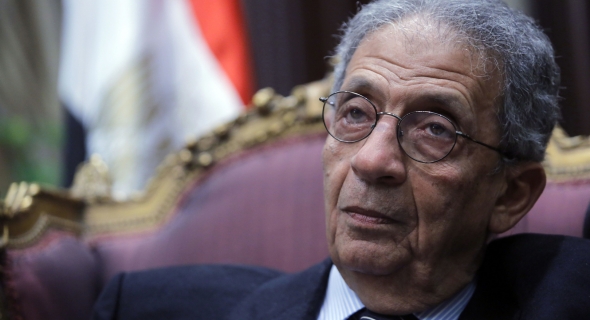 عمرو موسى يتحدث في الجامعة الأمريكية بالقاهرة عن مستقبل القضية الفلسطينية ما بعد 7 أكتوبر